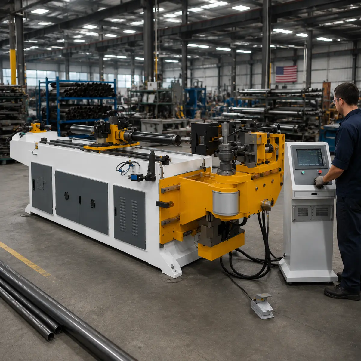 DW Series Automatic CNC Tube Bending Machine for Ø18–325 mm Pipes view 2